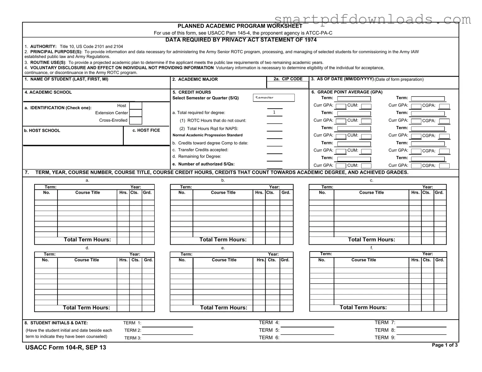 104 R Form