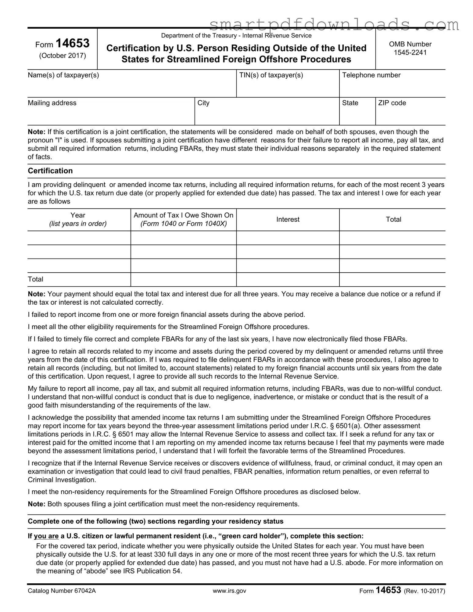 14653 Form