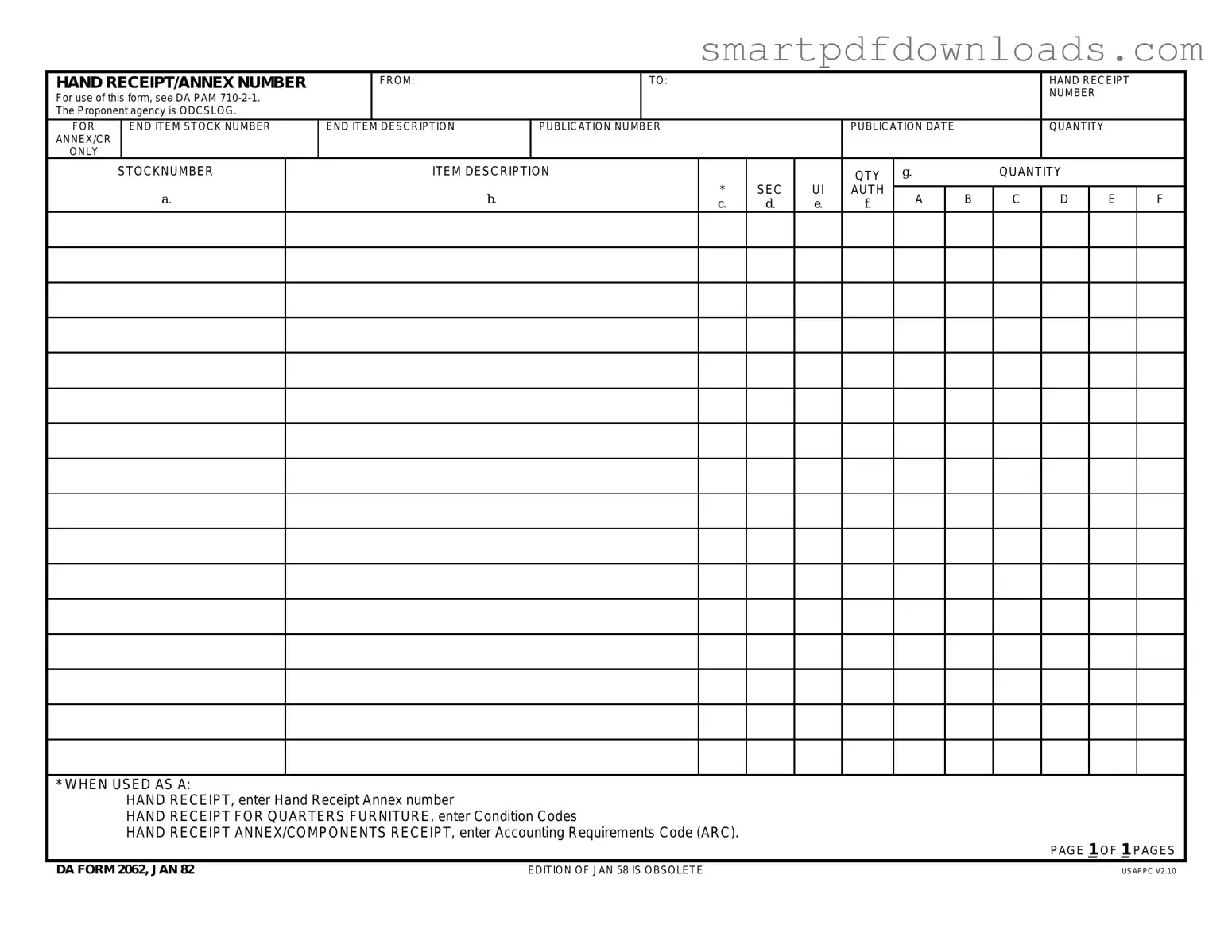 Da Form