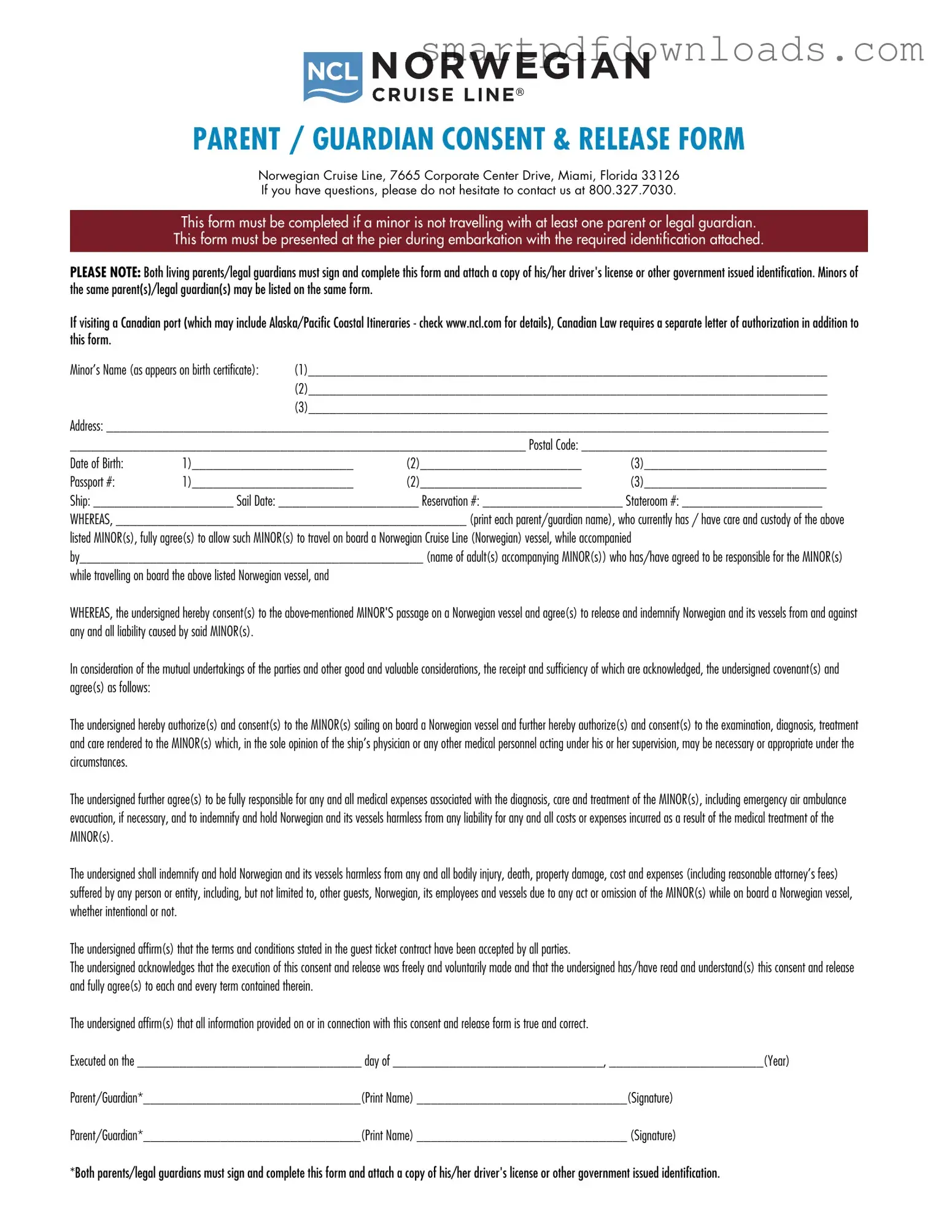 NCL Parental Consent Form