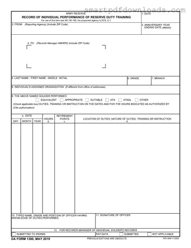 Da 1380 Form
