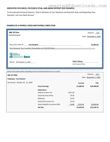 Payroll Check Form