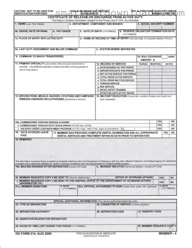 Dd 214 Form