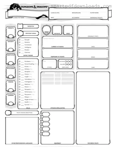 Dnd Character Sheet Form