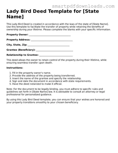 Free Lady Bird Deed Form