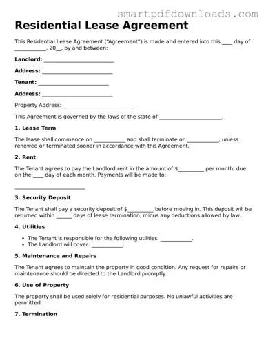 Free Lease Agreement Form