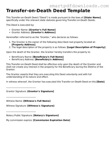 Free Transfer-on-Death Deed Form