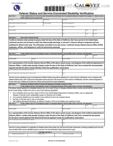 Vsd 001 Form